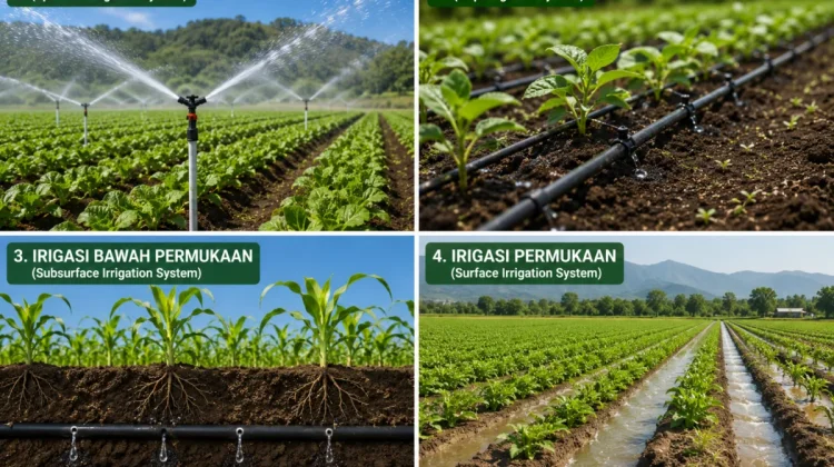 Mengenal Empat Sistem Irigasi Pertanian, Mana yang Paling Efisien?