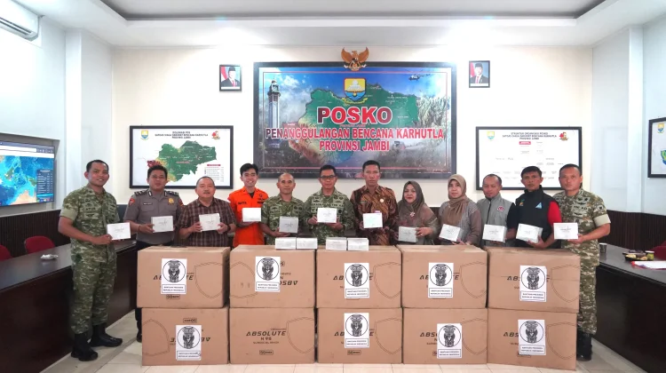 Korem Salurkan 25Ribu Masker, Meminimalkan Kesehatan dari Karhutla