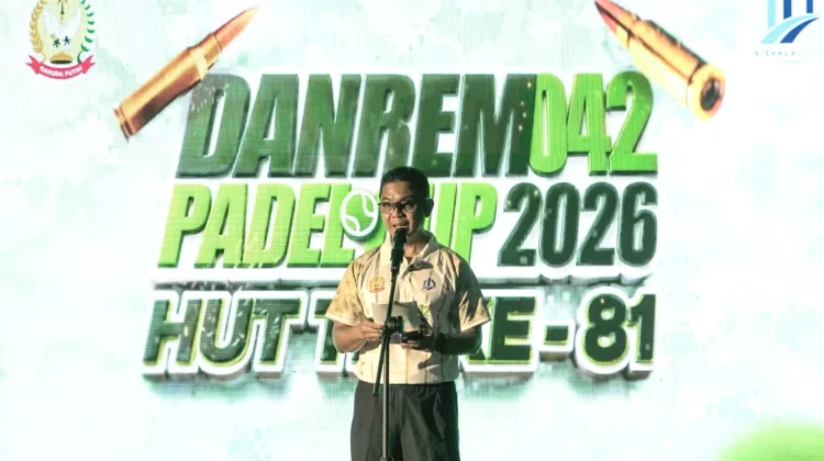 Antusiasme Masyarakat Meriahkan Danrem 042/Gapu Padel Cup 2026