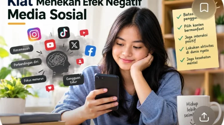 Kiat Menekan Efek Negatif di Media Sosial