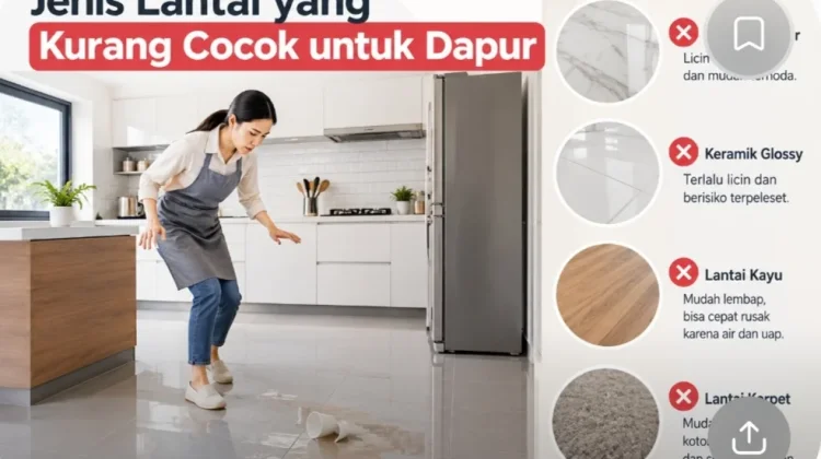 Jenis Lantai yang Kurang Cocok untuk Dapur
