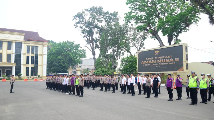 Apel Aman Nusa II 2026, Polda Jambi Perkuat Kesiapsiagaan Penanggulangan Karhutla