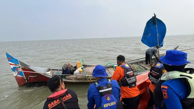 Sempat Hilang saat Melaut, Dua Nelayan Tanjab Barat Ditemukan Selamat