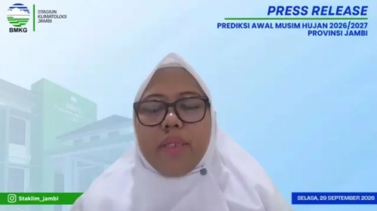 BMKG Ingatkan Dampak Prediksi Musim Hujan Jambi terhadap Berbagai Sektor
