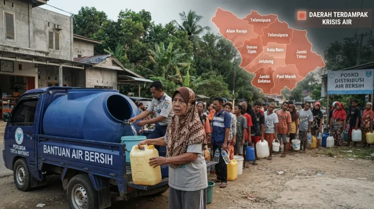 Daftar Wilayah Terdampak Krisis Air Bersih di Kota Jambi