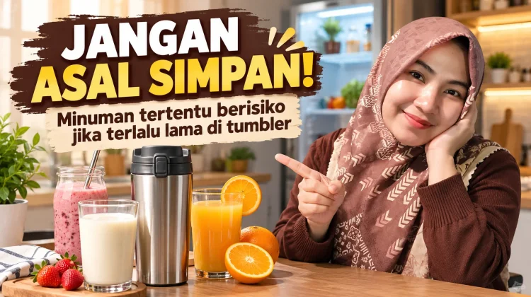 Sering Bawa Tumbler? Waspadai Kebiasaan Menyimpan Minuman Terlalu Lama!