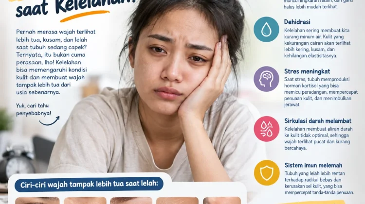 Penyebab Wajah Tampak Lebih Tua saat Tubuh Kelelahan