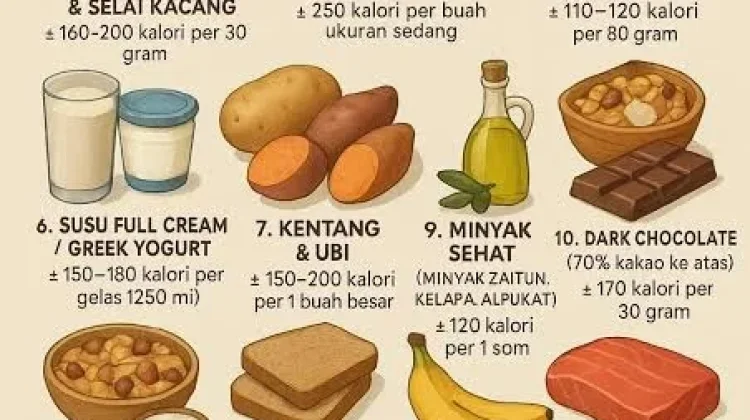 Camilan Tinggi Kalori yang Baik untuk kesehatan