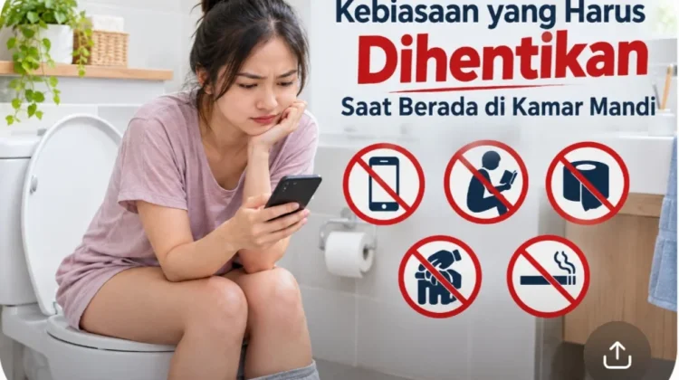 Kebiasaan yang Harus dihentikan saat Berada di Kamar Mandi