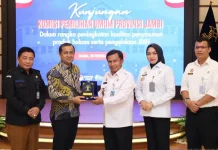 Koordinasi KPU Provinsi Jambi dan Kanwil Kemenkum Jambi Bahas JDIH
