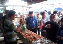 Sekda Muaro Jambi Sidak Pasar Sengeti, Harga Pangan Terkendali