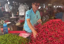 Harga Cabai di Pasar Angso Duo Relatif Turun
