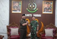 Danrem 042/Gapu Mempererat Koordinasi dan Komunikasi Antar Lembaga