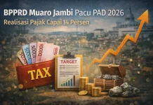 BPPRD Muaro Jambi Kejar PAD 2026, Realisasi Pajak Sudah Capai 14 Persen