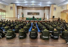 Kajasdam XX/TIB pantau Kenaikan Sabuk Bela Diri PSM di Wilayah Korem 042/Gapu
