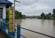 Debit Sungai Batanghari Naik, Status Siaga Waspada Ditetapkan