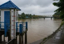 Hujan Deras Picu Kenaikan Debit Sungai Batanghari