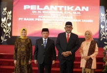 Lantik Komisaris Utama Bank Jambi, Gubernur Minta Pembenahan