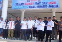 Semarak May Day 2026 K.SPSI Gelar Senam Sehat Bersama