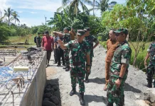 Danrem 042/Gapu Kawal Progres  Pembangunan Dua Jembatan Rampung Tepat Waktu