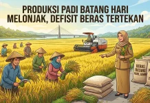 Produksi Padi Batang Hari Melonjak, Defisit Beras Berhasil Ditekan