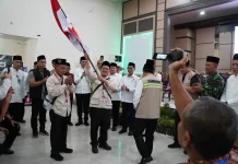 Kloter BTH 13 Diberangkatkan ke Tanah Suci, Jadi Kloter Perdana Provinsi Jambi