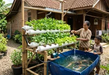 Serunya Budidaya Aquaponik di Perkarangan Rumah