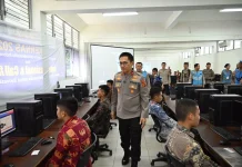 Kapolda Jambi Tinjau Langsung Tes Akademik Taruna dan Taruni Akpol Tahun Anggaran