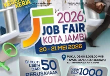 Tekan Angka Pengangguran, Job Fair Kota Jambi 2026 Dibuka