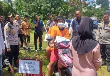 Polsek Kota baru Gelar Rekontruksi Kasus Pembunuhan di Pinang Merah