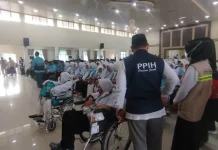Jemaah Kloter BTH 20 Masuk Asrama Haji Jambi