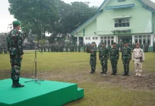 Kasrem 042/Gapu Tekankan Disiplin dan Kepedulian Terhadap Rakyat