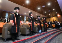 Sejarah Baru UNJA, Pengukuhan Empat Profesor Lengkapi 100 Guru Besar