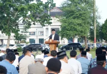 Pemprov Jambi Gelar Sholat Idul Adha di Lapangan Kantor Gubernur