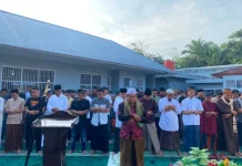 Pegawai dan Warga Binaan Lapas Muara Bulian Laksanakan Sholat Idul Adha di Lapas