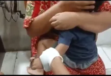 Damkartan Kota Jambi Evakuasi Balita setelah Jarinya Terjepit
