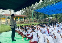 Satbinmas Polres Bungo Berikan Pembinaan Kepada  Siswa SD 88/II Sei Mengkuang