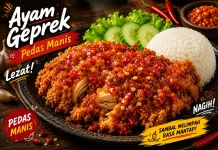 Resep Ayam Geprek Sambal Manis Pedas