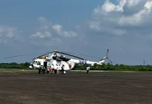 Bantuan Helikopter Patroli dan Waterbombing Telah Tiba di Jambi