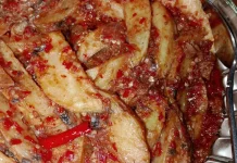 Sambal Kentang Ikan Dencis  Kaleng