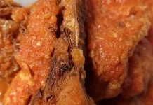 Lele Goreng Cabe Merah Kasar