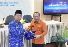 LPP RRI Jambi melakukan audiensi study tour ke kantor BPS Provinsi Jambi