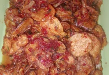Sambal Ubi Rambat Cabai Merah