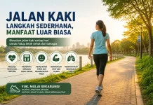 Jalan Kaki 30 Menit, Cara Sederhana Menjaga Kesehatan di tengah Kesibukan