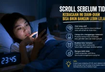 Bangun Masih Ngantuk akibat seringnya Scroll HP sebelum Tidur