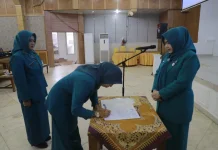 Pelantikan Ketua TP PKK dan Tim Pembina Posyandu