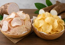 Cermat Memilih Keripik Talas dan Keripik Singkong sebagai Camilan