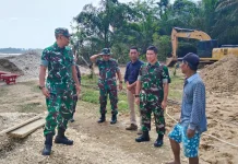 Peninjauan Program Karya Bakti Pembangunan Jembatan di Sarolangun