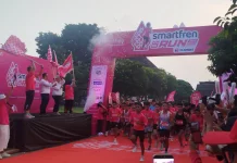 Meriah, Smartfren Fun Run 2026 di Kota Jambi diikuti Ribuan Peserta