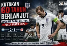 Kutukan Berlanjut dan Inggris Gagal Tembus Final